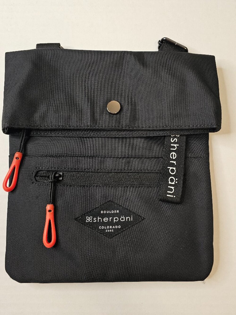 Sherpani, Black, Travel, Crossbody Bag, Multiple Pockets, Small
